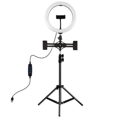 China Delivery PULUZ 1.1m Tripod Mount 10.2 Inch 26cm Selfie Ring Light Fast Ring Light Outer Diameter 260mm. inside diameter 210mm for sale