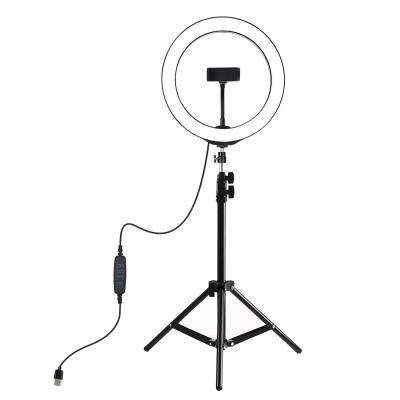 China Original Beauty Studio OEM Service PULUZ Portable Shopify 10 Inch 26cm Ring Light With 1.1m Tripod PKT3035 for sale