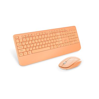 China New Arrival 104 Keys 2.4Ghz Wireless Colorful Comfortable Force Tablet Wireless Keyboard And Mouse for sale