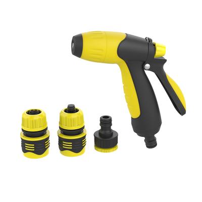 China Variable Flow Control Easy Control High Quality Water Jet Gun Hose Adjustable High Pressure Nozzle Set For Garden for sale