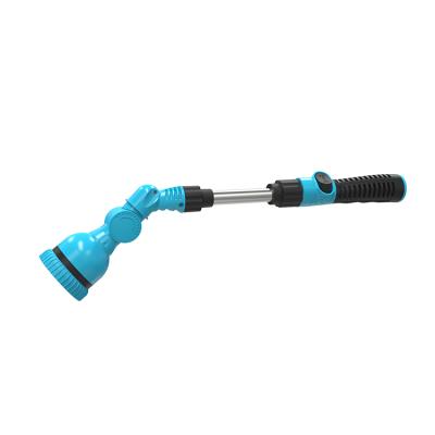 China Variable Flow Control High Pressure Power Plastic Adjustable 8 Patterns Spray Gun Hose Nozzle Pattern Water Wand for sale