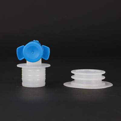 China Non Gland Vial Special Screw Cap, 30mm Spout Puddle Sauce Bottle Plastic Bag Doypack Plastic Valve Cap For Wine Bag for sale