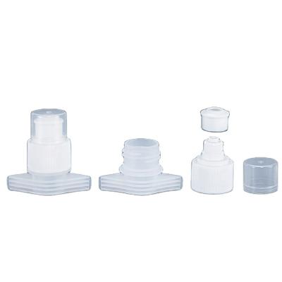 China Non spill 22mm plastic spout and cap for sport water doypack for sale