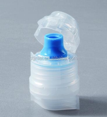 China Non Spill Fashion Plastic Water Drink Bottle Flip Top Cap Spout With Seal Sport Cap for sale