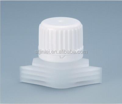 China Non Spill Plastic 16mm Spout And Cap Spout Cap With Spout For Doypack for sale