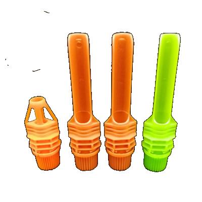 China Non Spill 10mm Plastic Cap With Long Spout For Juice Packing for sale