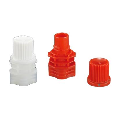 China Non Spill 8.6mm Spout Cap For Juice Bag Packaging Stand Up Pouch Plastic Spout Caps for sale