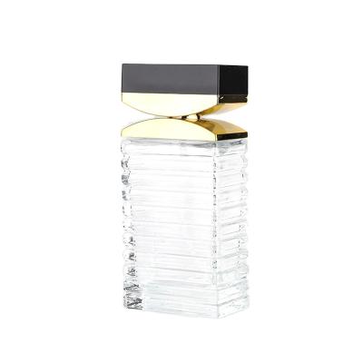 China Fashion Accessories Wholesales Perfume 100ml Frosted Rectangle Glass Bottle With Bamboo Spray Cap for sale