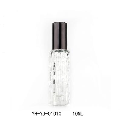 China Unique Fashion Accessories Calabash Shape Amber Essential Oil Glass Spray Bottle 10ML Round Spray Glass Bottle for sale