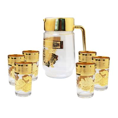 China Sustainable Glass Water Cup Bottle Seven-piece for sale