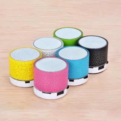 China Best Selling Mini Crack Mini Speaker Blue Tooth Radio A9 Colorful Led Portable Speaker For All Mobile Phone for sale