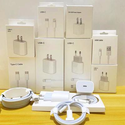 China Original Mobile Phone Type C Battery Usb Cell Phone Flex Light Ning Data Cable 18w 20w Palladium Power Fast Charging Adapter For Iphone Charger for sale