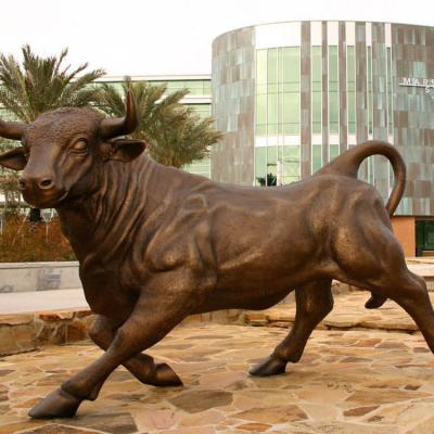 China China Decor Outdoor Garden Bull Sculpture Life Size Bronze For Sale for sale