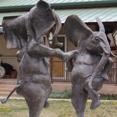 China China Large Decoration Outdoor Dancing Elephant Bronze Sculpture For Sale for sale