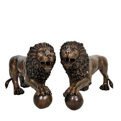 China Large Animal Statues Bronze Lion Sculpture From China Factory Supplier for sale