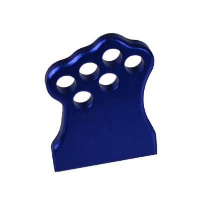 China Customized Aluminum CNC Machined Aluminum Steering Knuckle Part Blue Anodizing for sale