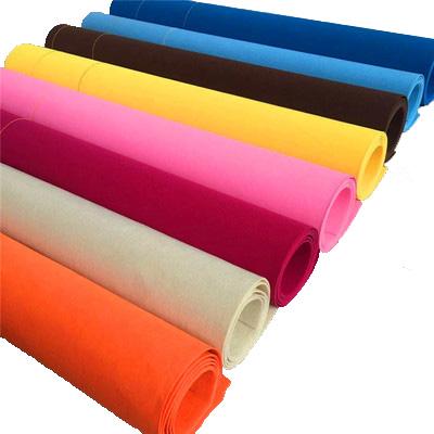 China Punch waterproof polyester needle felt polyester fabric/nonwoven fabric/cotton assorted colors for sale