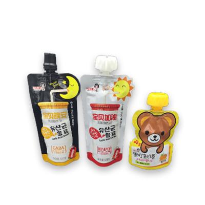 China Recyclable Customized Baby Juice Food Packaging Bag Reusable Spout Pouches for sale