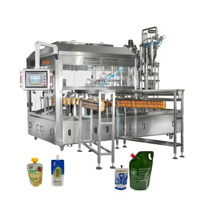 China Fully Automatic Food Juice Ice Cream Bag Filling Machine For Standing Pouch for sale