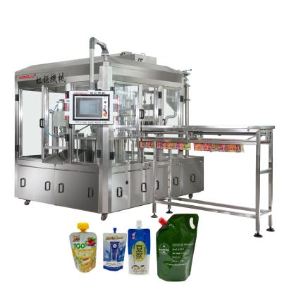 China Automatic Convenient Standing Food Spout Bag Filling And Capping Machine for sale