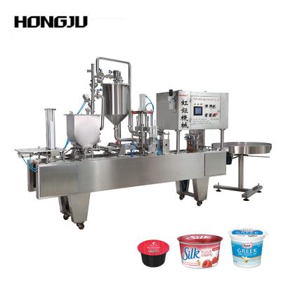 China Food Juice Milk /Yogurt Milk Plastic Cup Filling Sealing Packaging Machine for sale