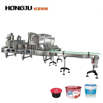 China Automatic Food Plastic Cup Filling And Sealing Machine For Various Liquid And Solid Materials for sale