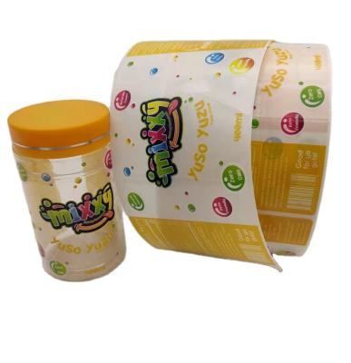 China Waterproof Bottle Stickers With Glossy Lamination Label Custom Roll Stickers Packing Label for sale