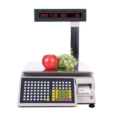 China Barcode Scale Supermarket Scale Commodity Weight Price Calculation Digital Weight Electronic Weight Scale 15kg (Optional 3kg) for sale