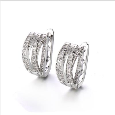 China European and American new retro CLASSIC earring multilayer earrings with zircon personalized earrings for sale