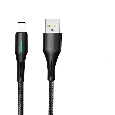 China Mobile Phone USB Lightning Fast Charging Cable with LED Light for Mobile Phone for iPhone for sale