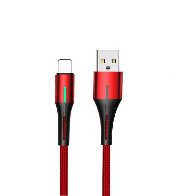 China Mobile Phone USB Lightning Cable With LED Light Fast Charging iPhone For Apple Mobile Phone for sale