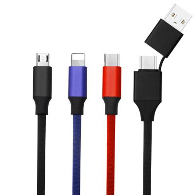 China New mobile phone usb to type-c cable 5V2A USB2.0 4 in 1 usb cable data cable hot selling adapter for sale