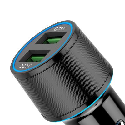 China Promotional Portable Car Fast Charger Dual Charger 36w QC3.0 PD3.0 Mobile Phone Car Adapter 18W for sale