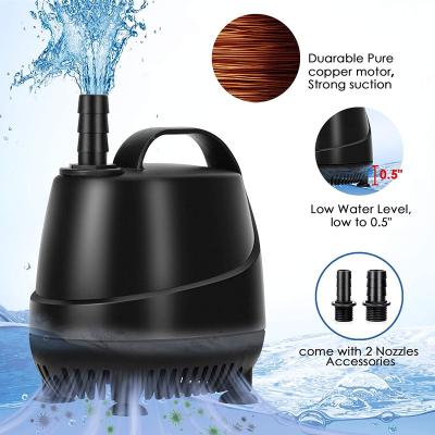 China Water Pump Aquarium 260-920GPH Ultra Quiet Powerful Limited Draft High Lift Compressor For Pond Fish Tank Aquarium for sale