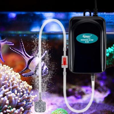 China Mini Aquarium Air Pump Aquarium Compressor Wall Hanging Viable Aquarium Hygger Kit Small 1W For Fish Bowl With Air Duct Bubbler Stone for sale