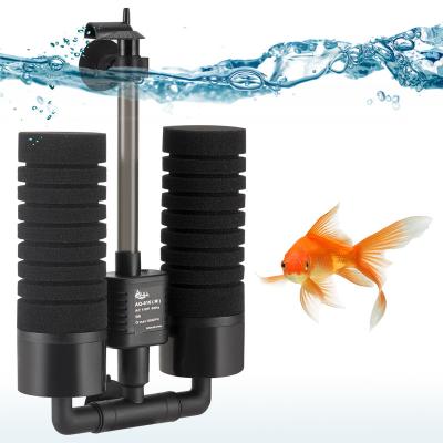 China Viable Aquarium Fish Tank AQQA Compressor Sponge Filter Electric Water Cleaner for Aquarium Cabinet for sale