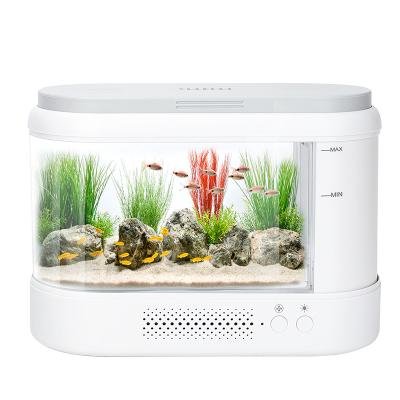 China Viable Hygger Aquarium Tank 1.8 Gallon Acrylic Aquarium Fish Tank Cabinet for sale