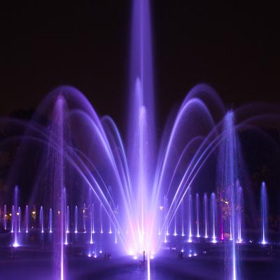 China Stainless Steel Modern Outdoor Decorative Music Floor Land Public Place Garden Dancing Water Fountain for sale