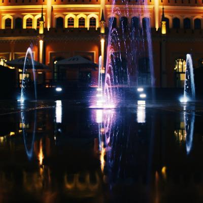 China Modern Hot Sale Outdoor Water Feature Musical Dancing Fountain with RGB Light for Swimming Pool for sale