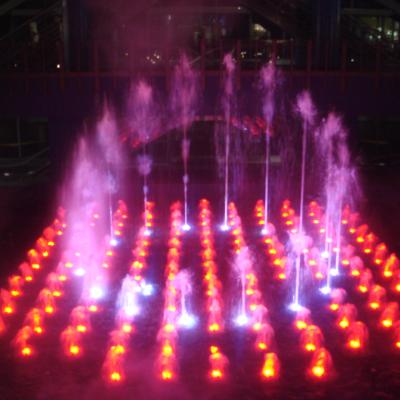 China Modern RGB/DMX512 Led Dry Land Musical Fountain Light Interactive Water Jumping Jet Fountain Outdoor for sale