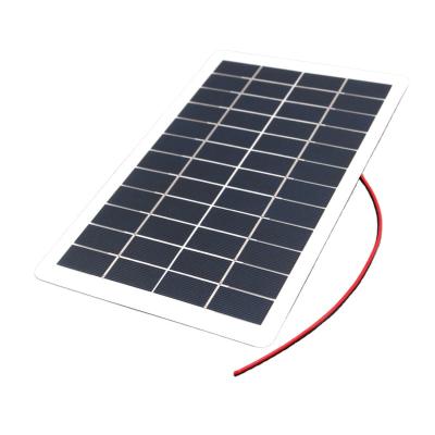 China 5V 6V 12V 18V 2W 4W 5W 7.5W DC Output Red Black Solar Panel Charge Regulators Solar Panel 156.75mmx156.75mm for sale