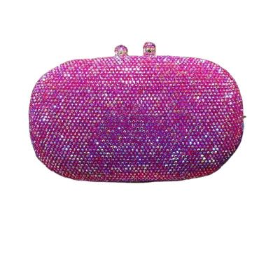 China Fashion Chaliwini Clutch Crystal Bags Women Orange Female Toiletry Purse Wedding Blue Diamond Evening Case Holiday Bride Clutch for sale