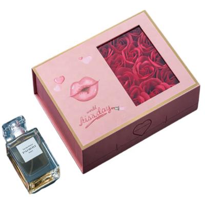 China Custom Creative Recyclable Rose Birthday Gift Lipstick Sliding Box for sale