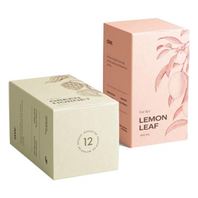 China Recyclable Packaging Lotion Perfume Custom Cosmetics Makeup Skin Care Cardboard Box for sale