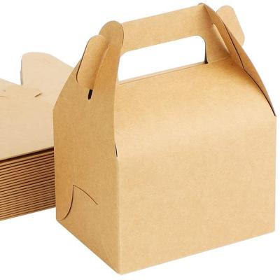 China Customized Small Recyclable Clear Custom Kraft Paper Gable Boxes for sale