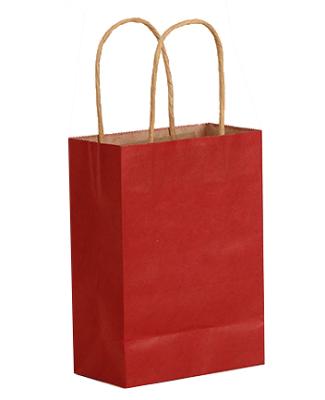 China Stock Products Recyclable Recycled Craft Brown Kraft Paper Bags With Handles Gift Shopping Bags for sale