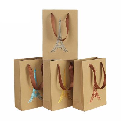 China Lovely OEM Recyclable Order Cartoon Kraft Paper Bags for sale