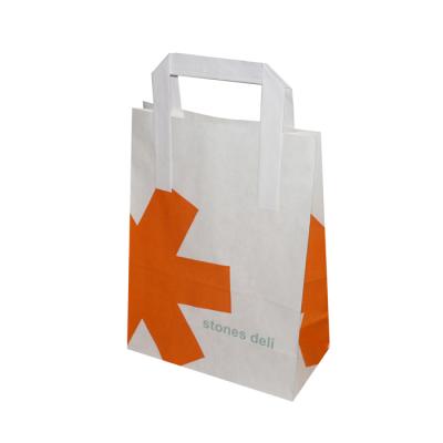 China Recyclable white decorative paper bags and wholesale reused paper bags for sale