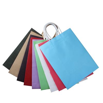 China Small Recyclable Customizable Printed Mini Recycled Kraft Paper Gift Bag for sale