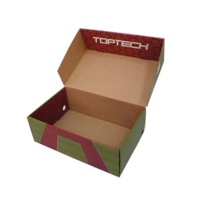 China Recyclable Custom Printed Corrugated Box For Shoe Box Shoe Box Packaging for sale